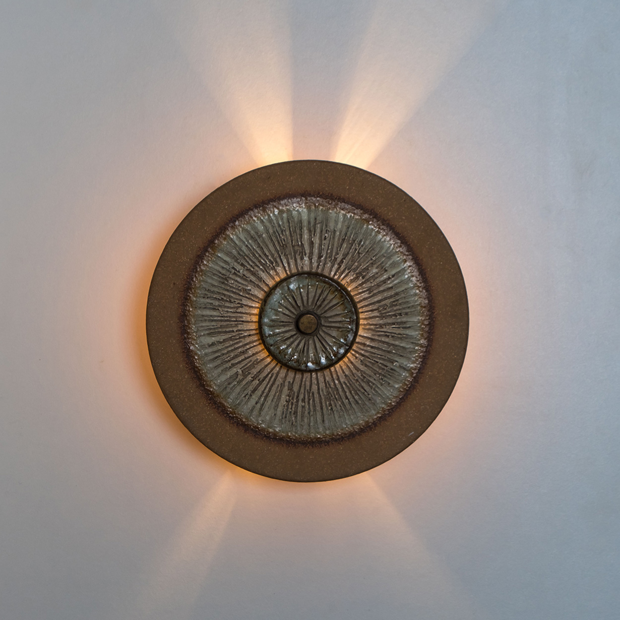 Several Stunning Ceramic Wall Lights by Axella, Denmark 1970