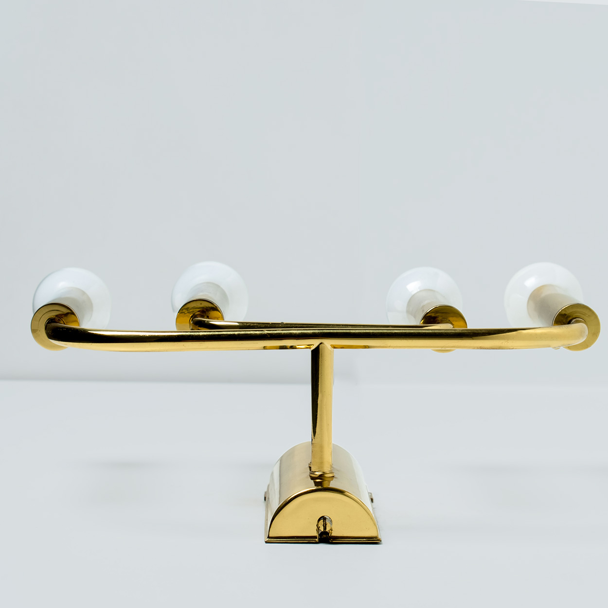 Pair of Brass Wall Lights in the Style of Florian Schulz, Germany