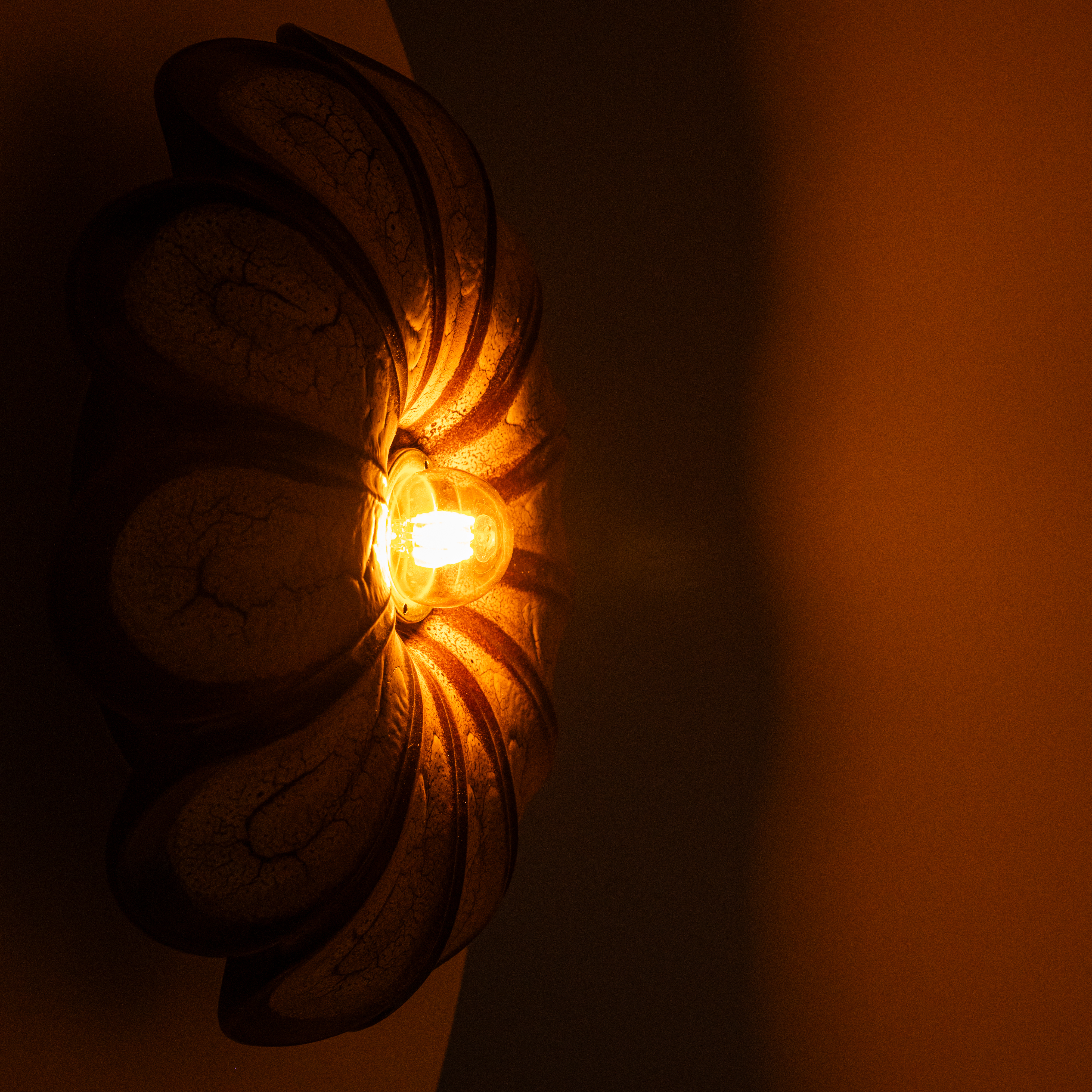 Pair of Playful Ceramic Wall Lights, Denmark, 1970