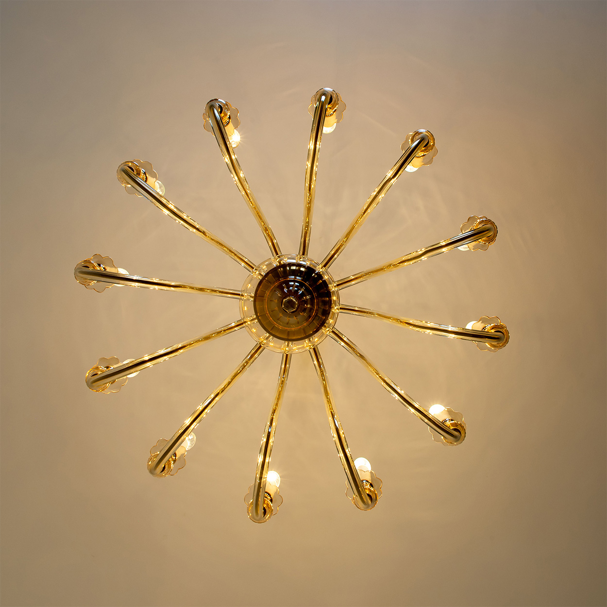 Stunning Murano Glass Chandelier, Italy 1960