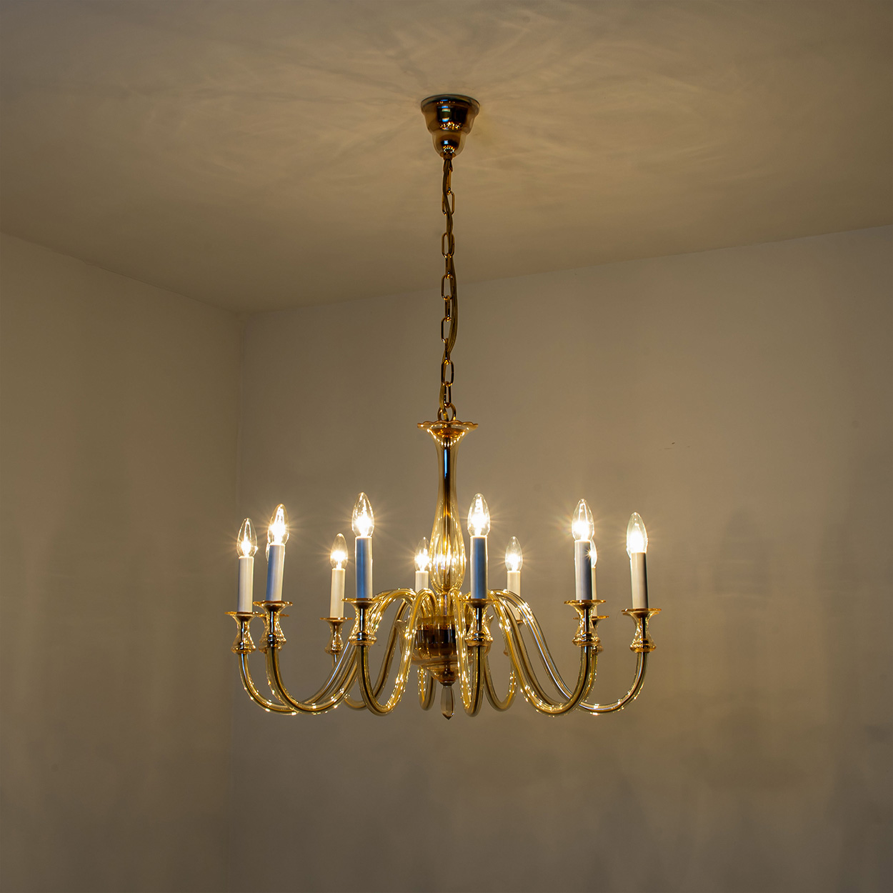 Stunning Murano Glass Chandelier, Italy 1960