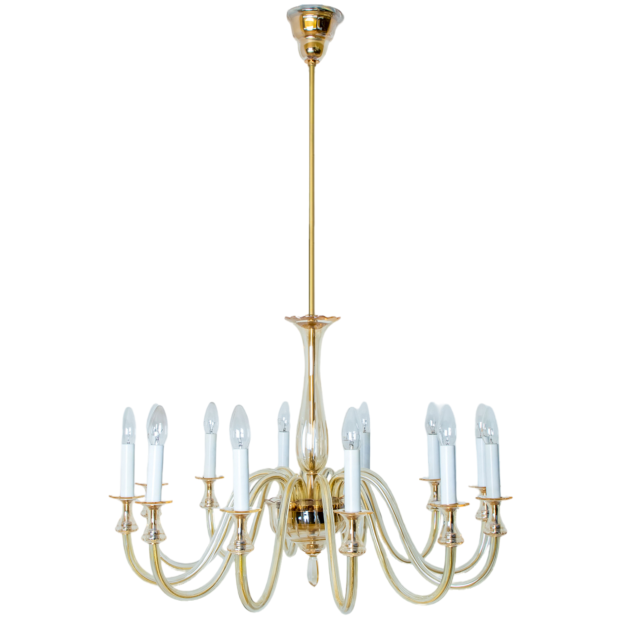 Stunning Murano Glass Chandelier, Italy 1960