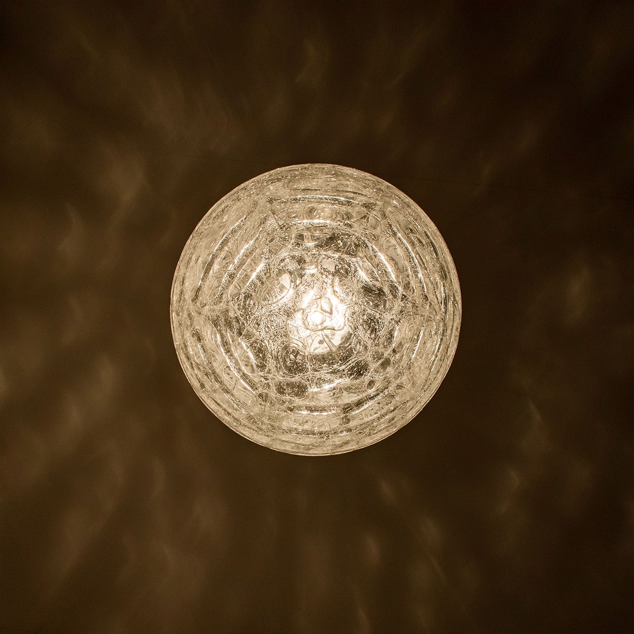 1 of the 3 Murano Clear Glass Pendant Lights, 1960s