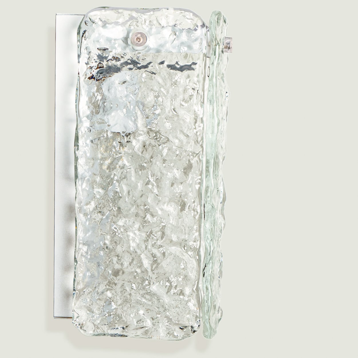 Several Textured Clear Glass Wall Sconces, Austria