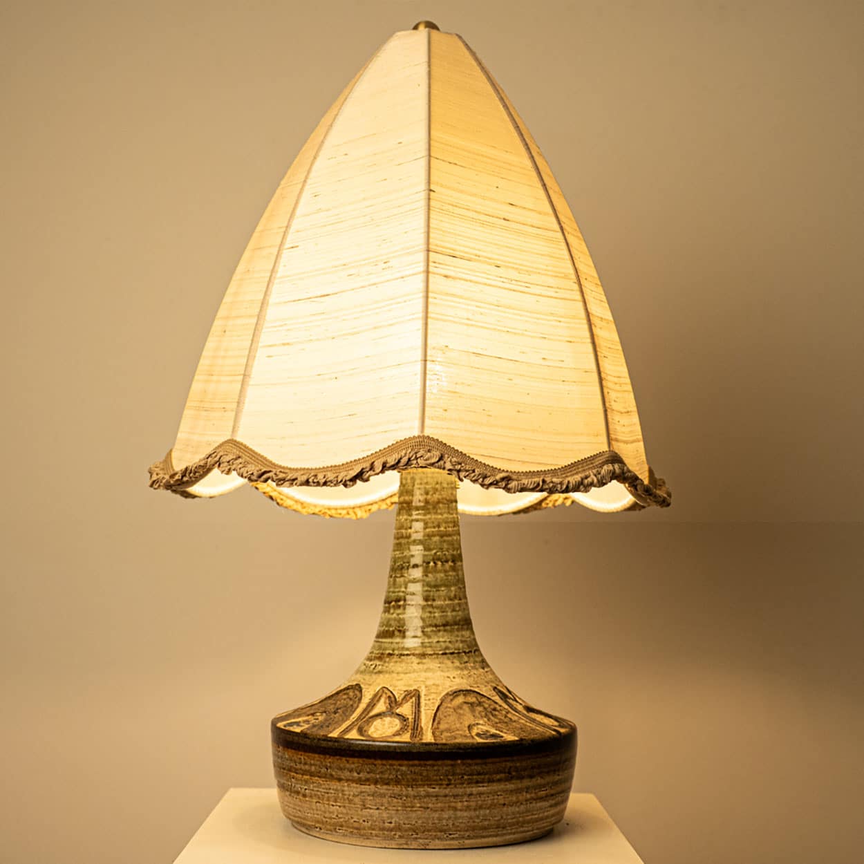Pair of Ceramic Table Lamp by Noomi Backhausen for Soholm, Denmark 1960s