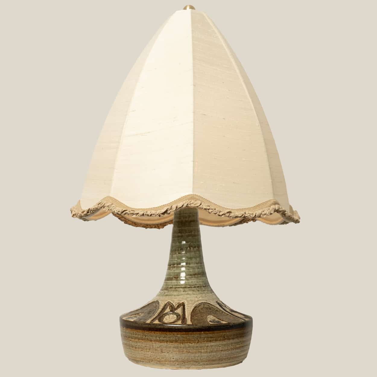 Pair of Ceramic Table Lamp by Noomi Backhausen for Soholm, Denmark 1960s