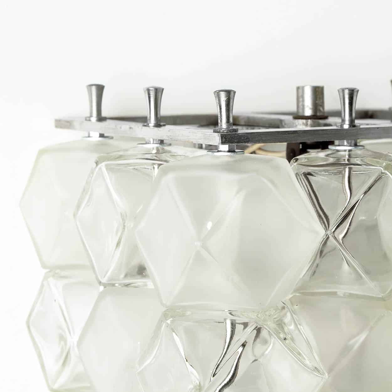 Several Filvem Voghera Crystal and Nickel Plated Wall Lamps