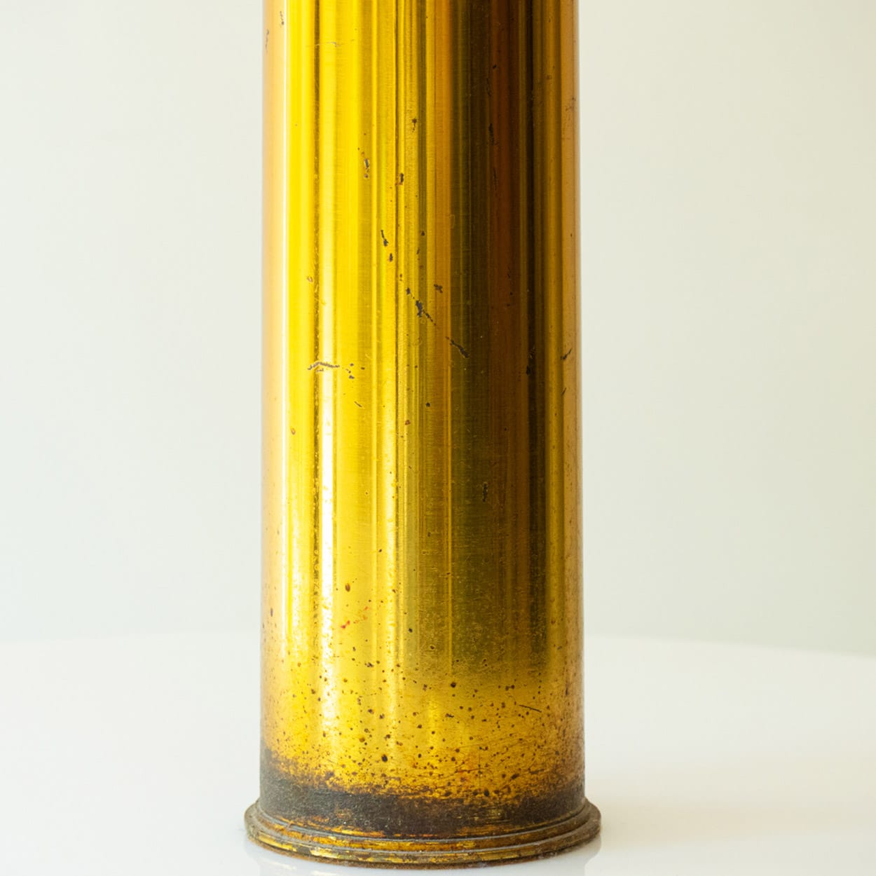 Pair of Bitossi Ceramic FLoor Table Lamps, Silk Lampshade by R. Houben