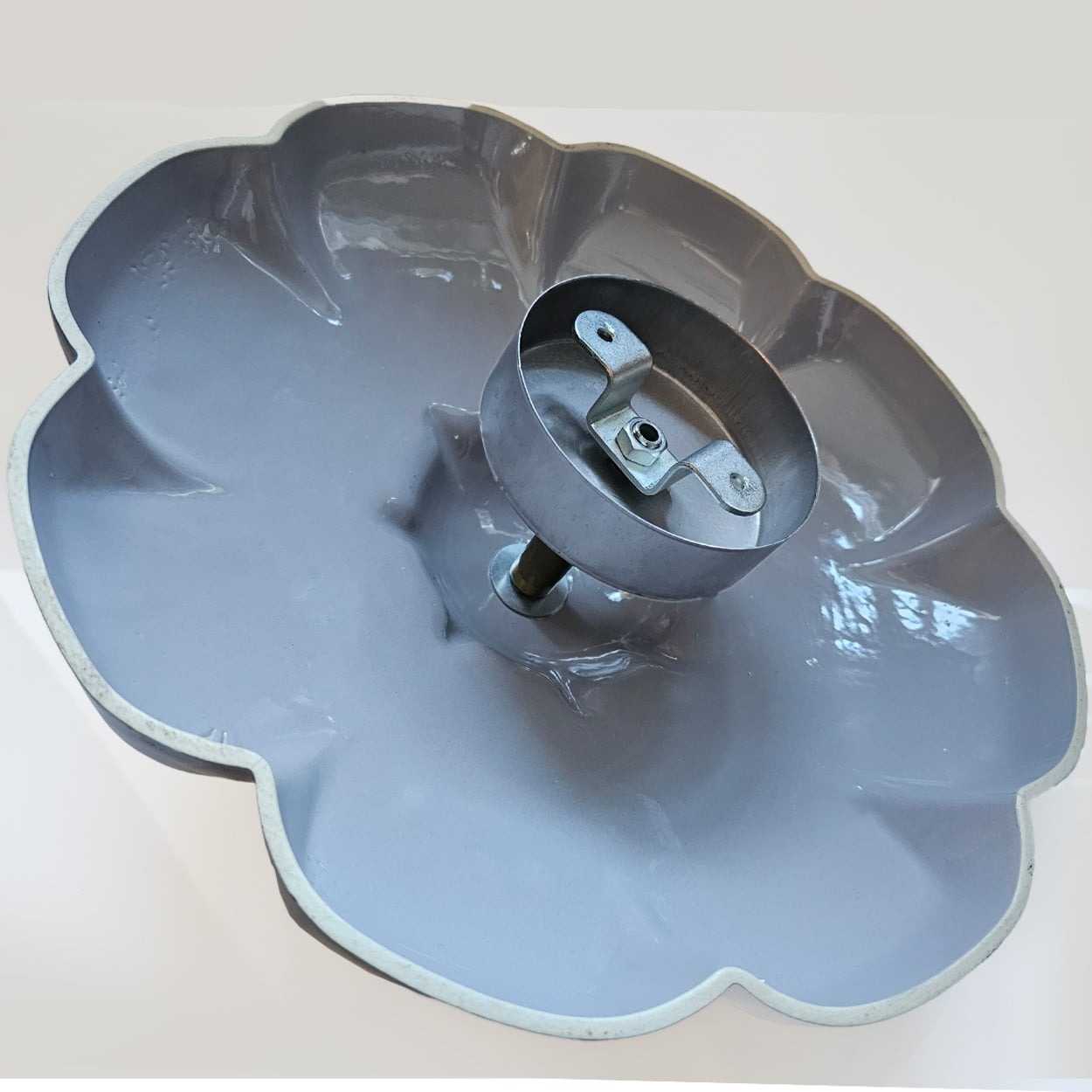 1 of the 6 Ceramic Lamps, Rosettes by Jeanine Keizer, 1990