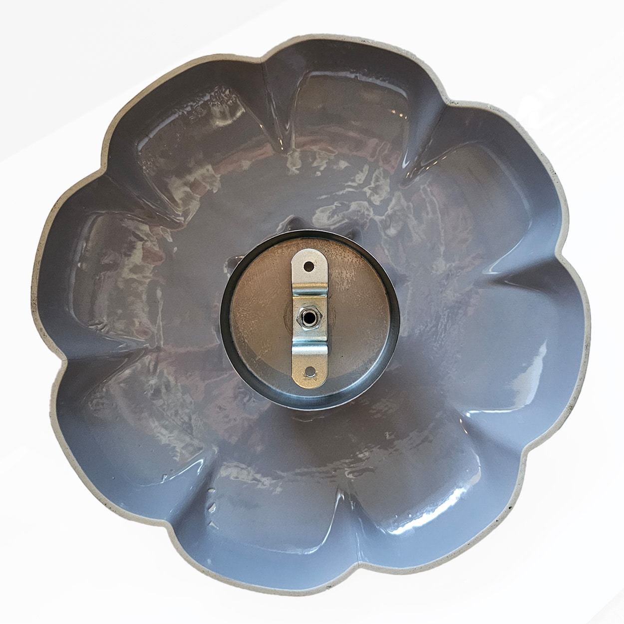 1 of the 6 Ceramic Lamps, Rosettes by Jeanine Keizer, 1990