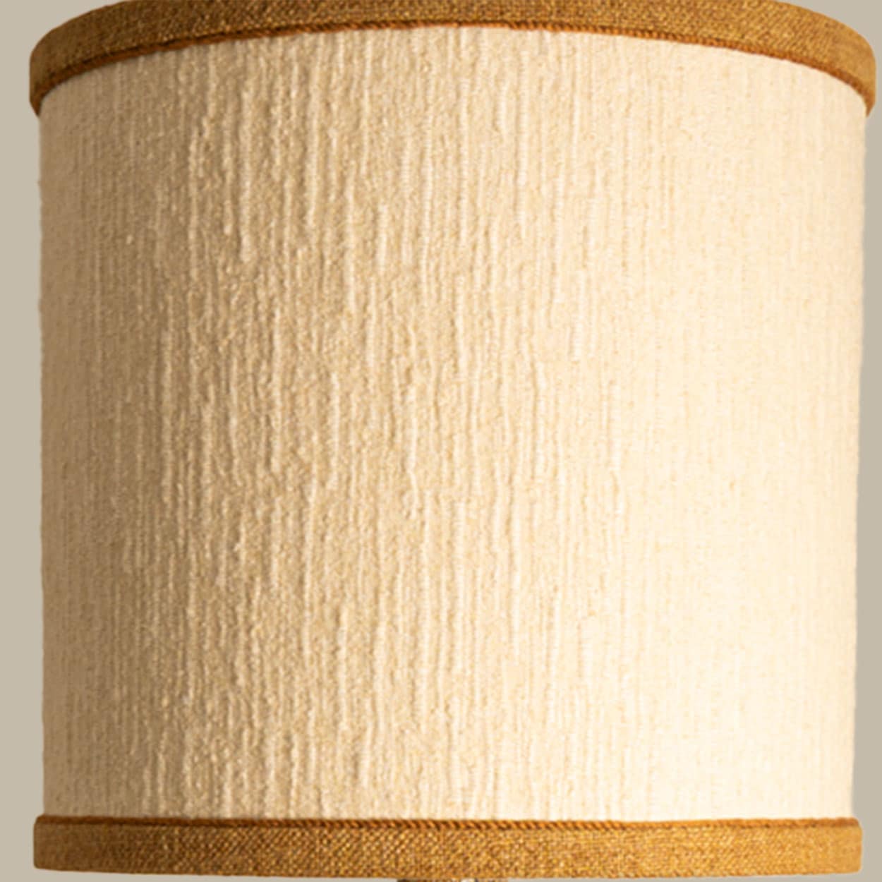 Neutral XL Textured Ceramic Floor Table Lamp, Natural Lampshade by R. Houben