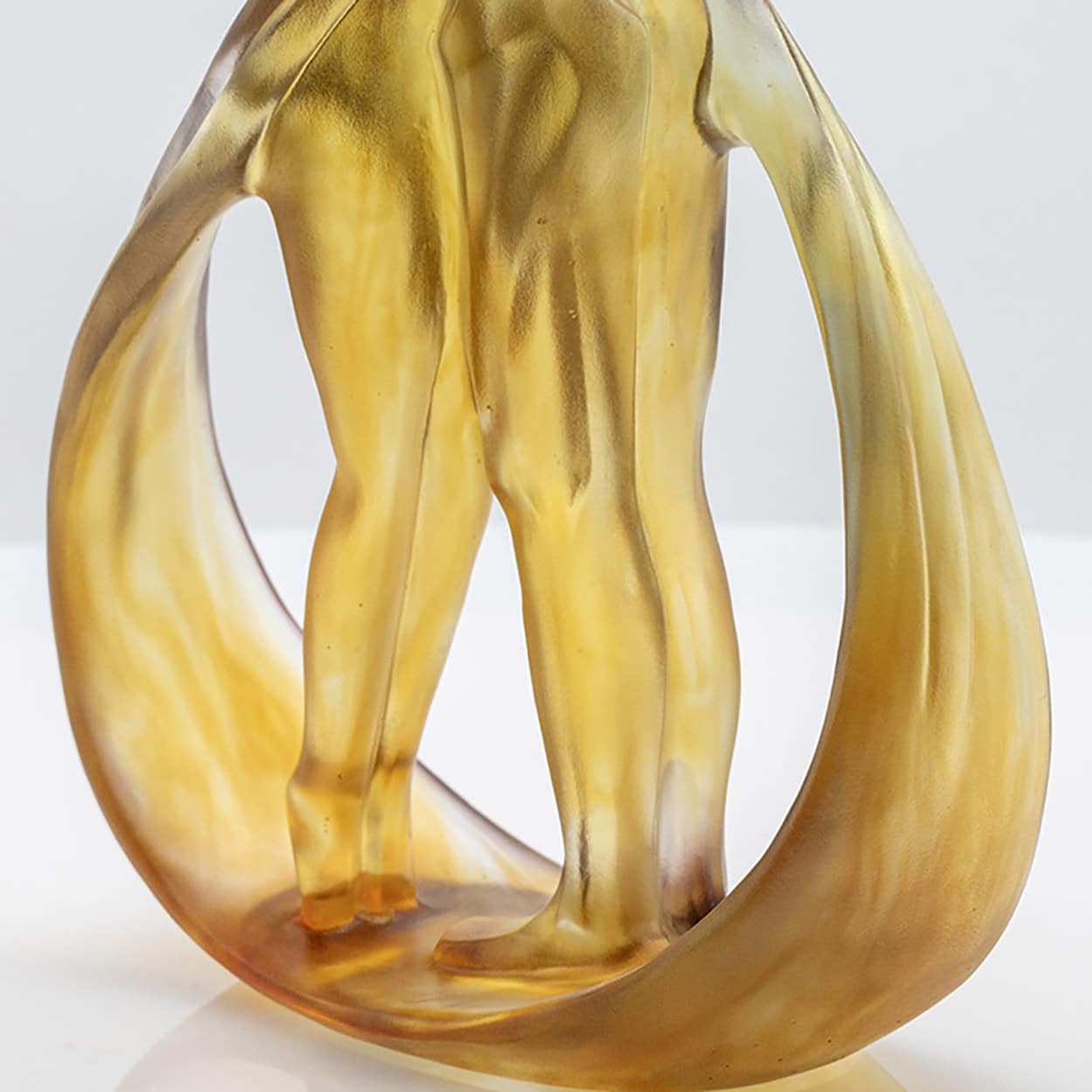 Cristellerie Lorraine Baccarat Crystal Glass Couple Dancers Sculpture, France