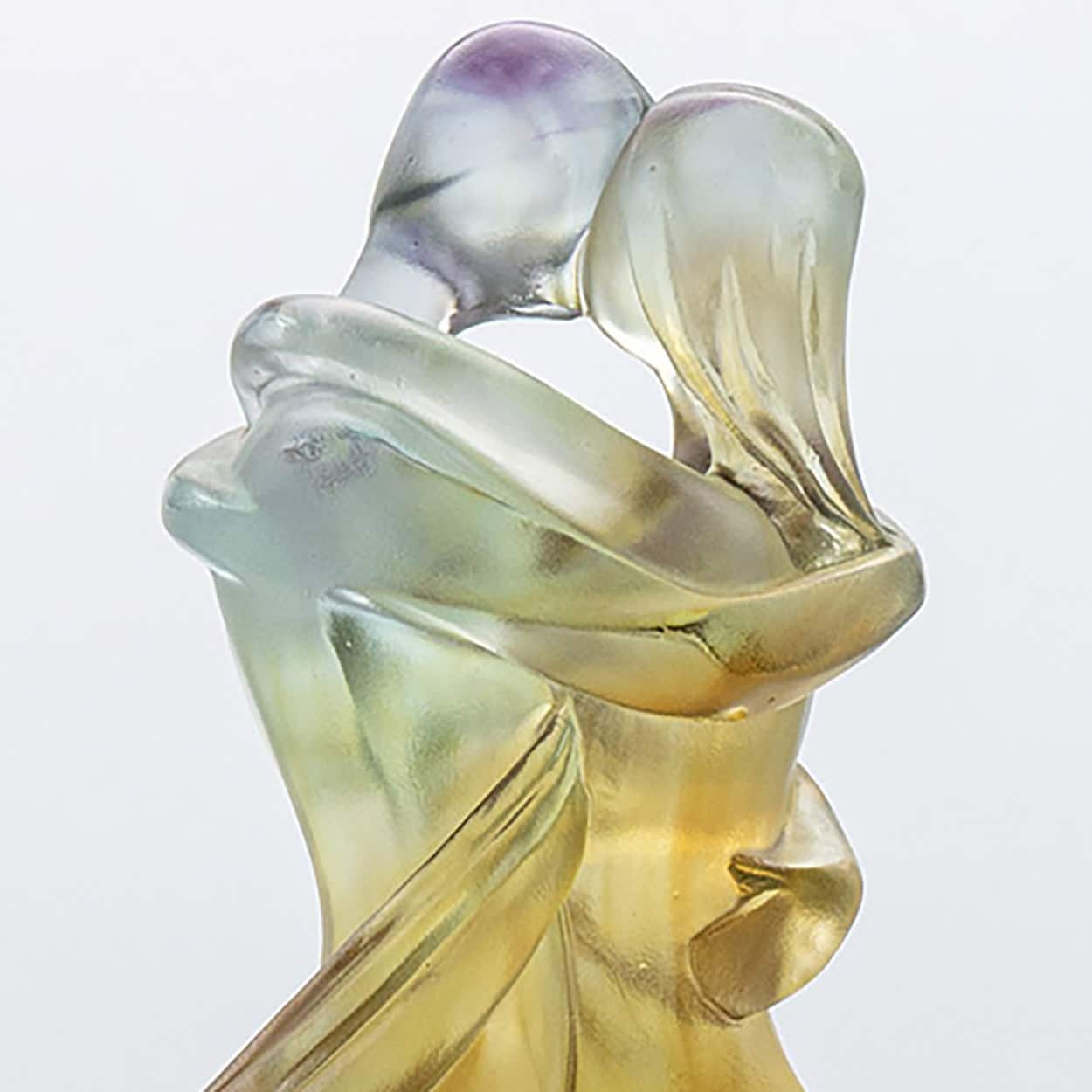 Cristellerie Lorraine Baccarat Crystal Glass Couple Dancers Sculpture, France