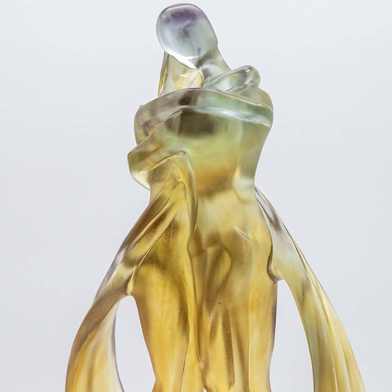 Cristellerie Lorraine Baccarat Crystal Glass Couple Dancers Sculpture, France
