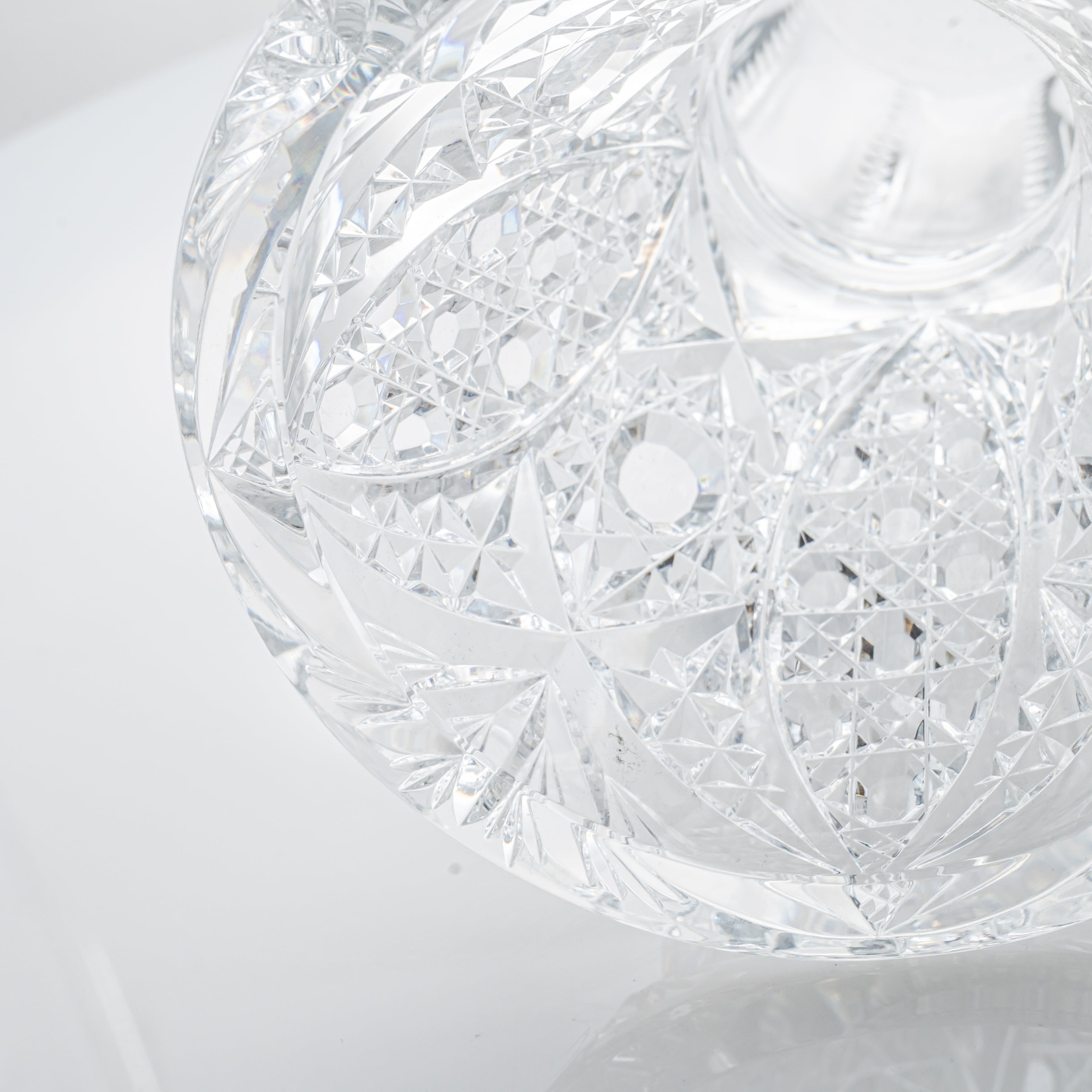 Baccarat Structured Exquisite Clear Crystal Vase, France