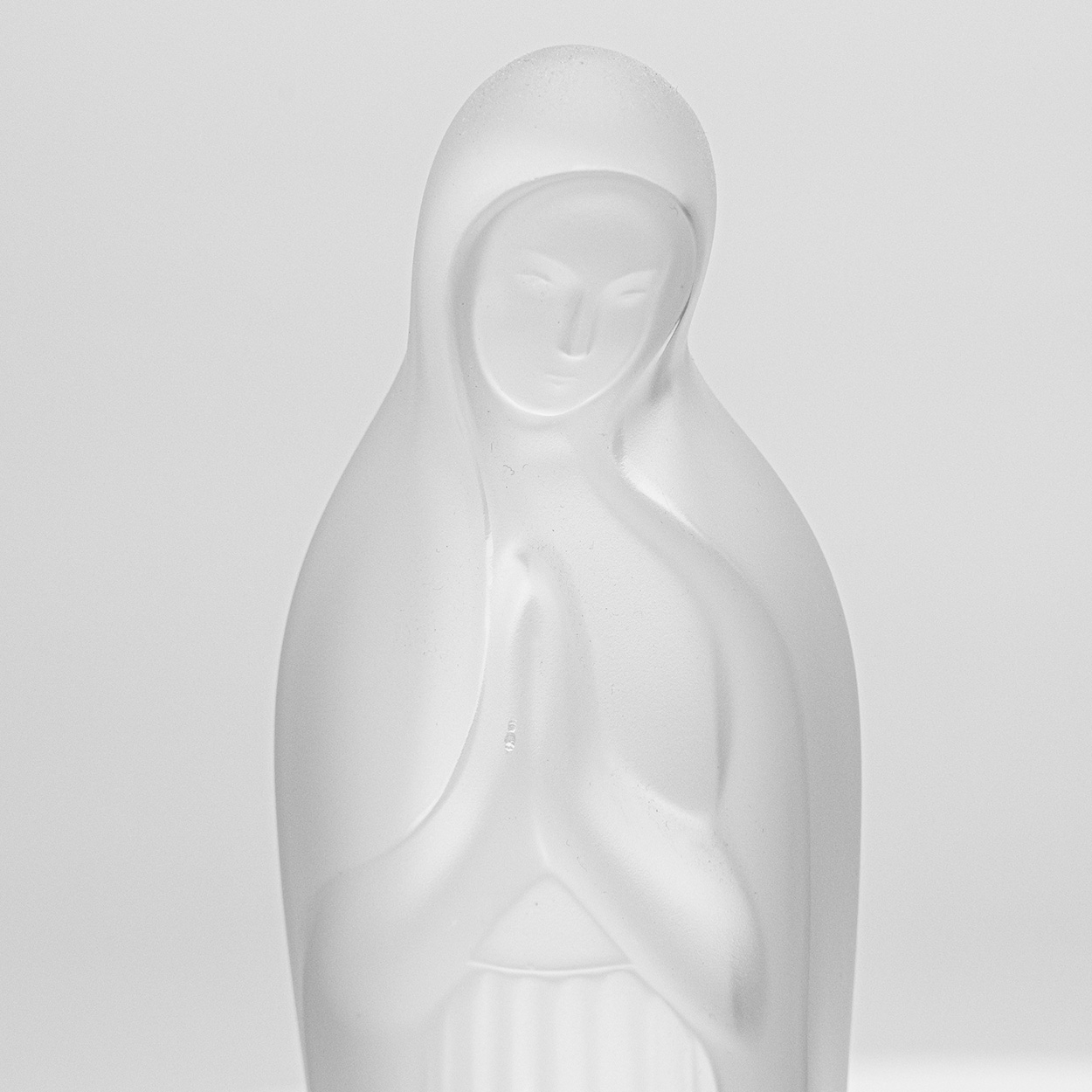 Lalique Signed Virgin Mary Crystal, France