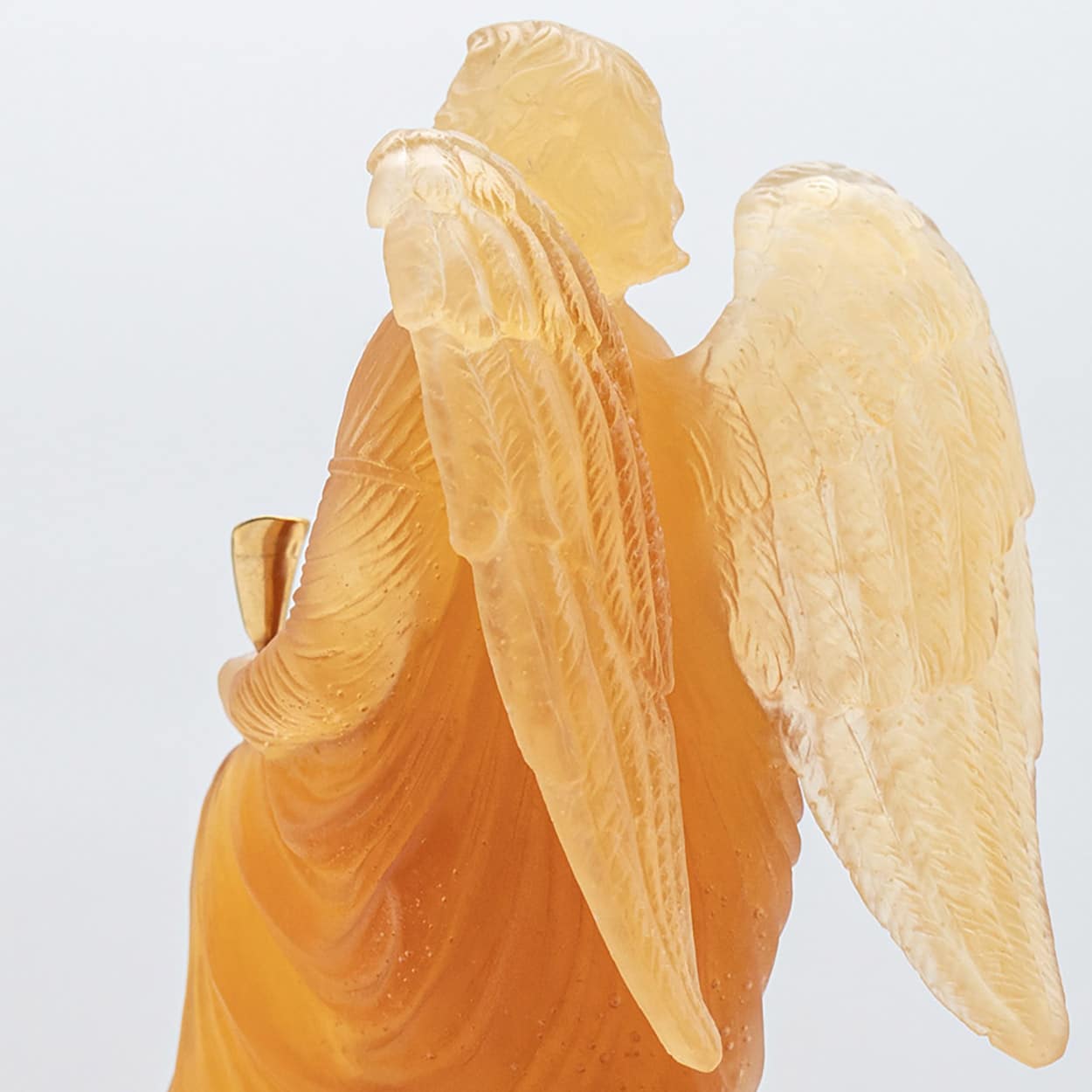 Daum Art Glass Angel Sculpture, France 1970