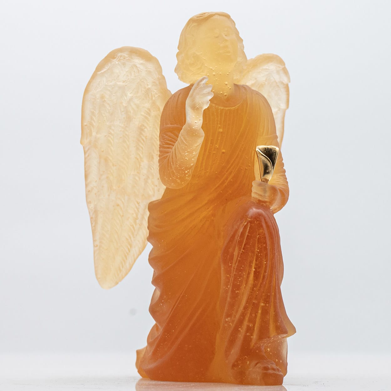 Daum Art Glass Angel Sculpture, France 1970