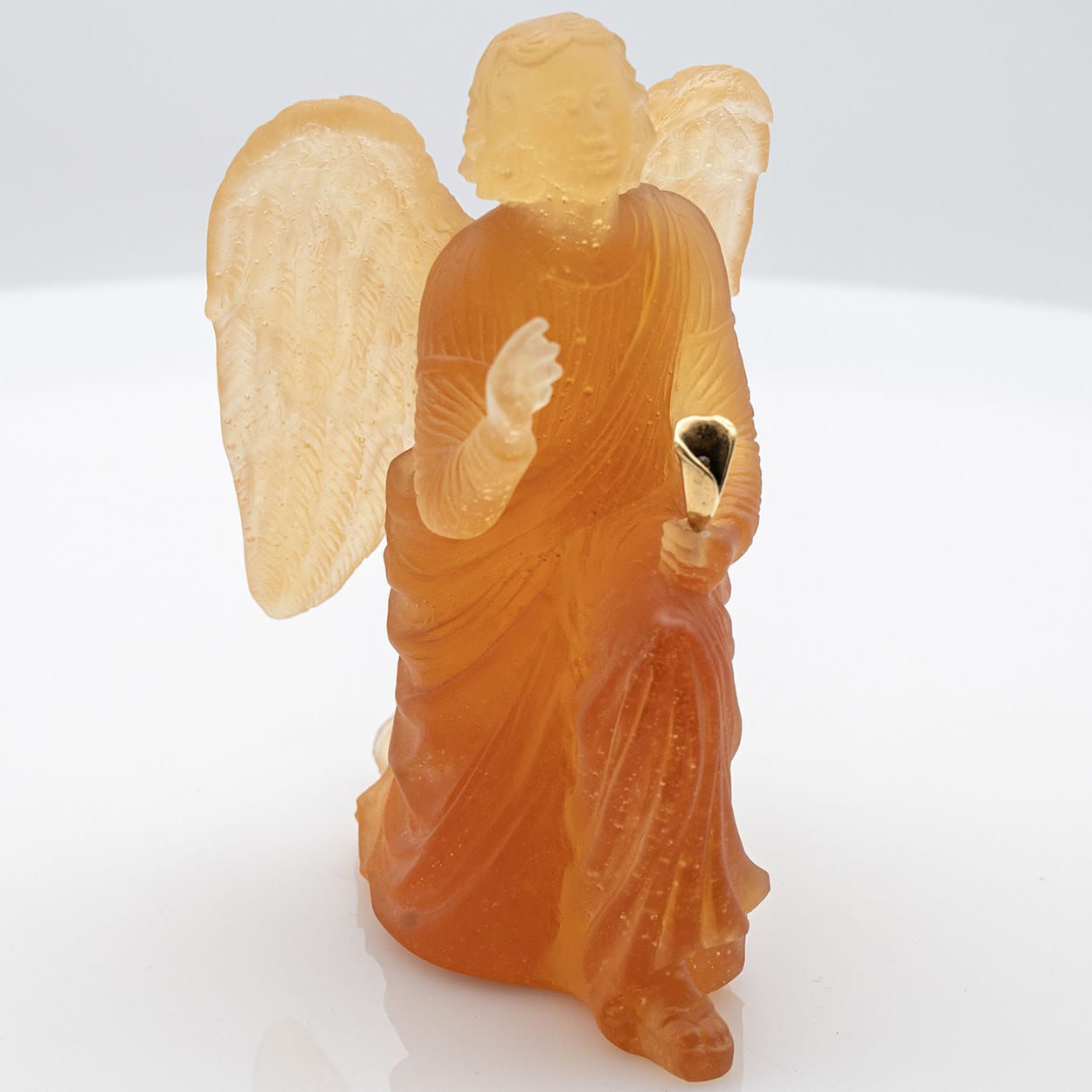 Daum Art Glass Angel Sculpture, France 1970
