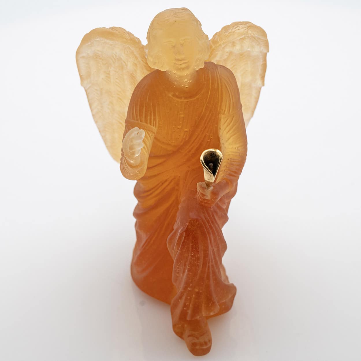 Daum Art Glass Angel Sculpture, France 1970