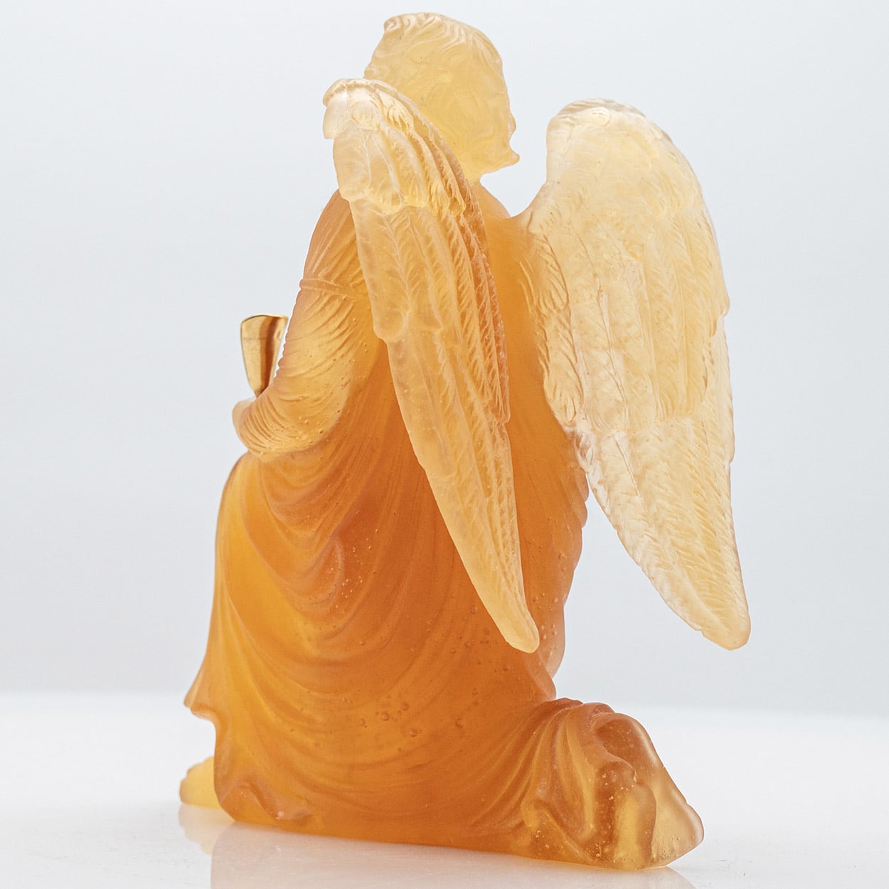 Daum Art Glass Angel Sculpture, France 1970