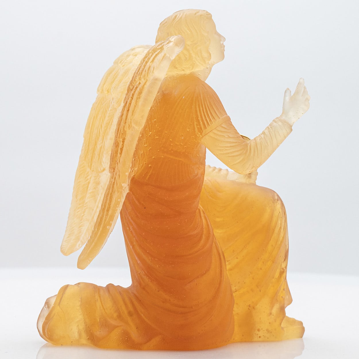 Daum Art Glass Angel Sculpture, France 1970