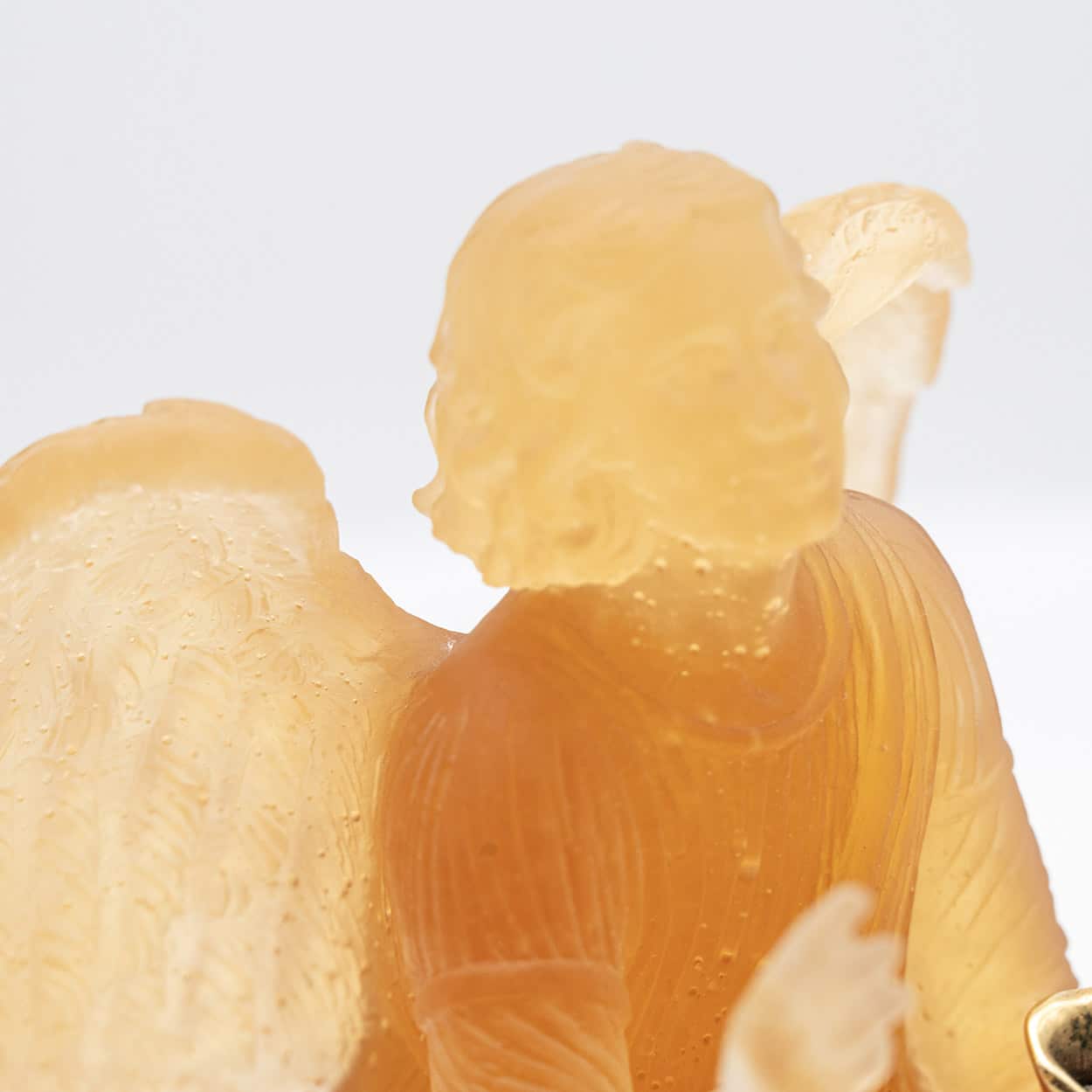Daum Art Glass Angel Sculpture, France 1970