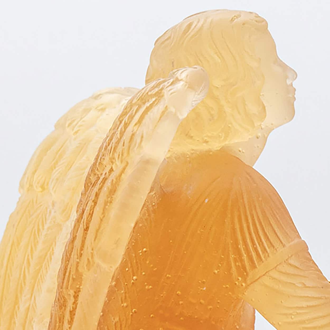 Daum Art Glass Angel Sculpture, France 1970