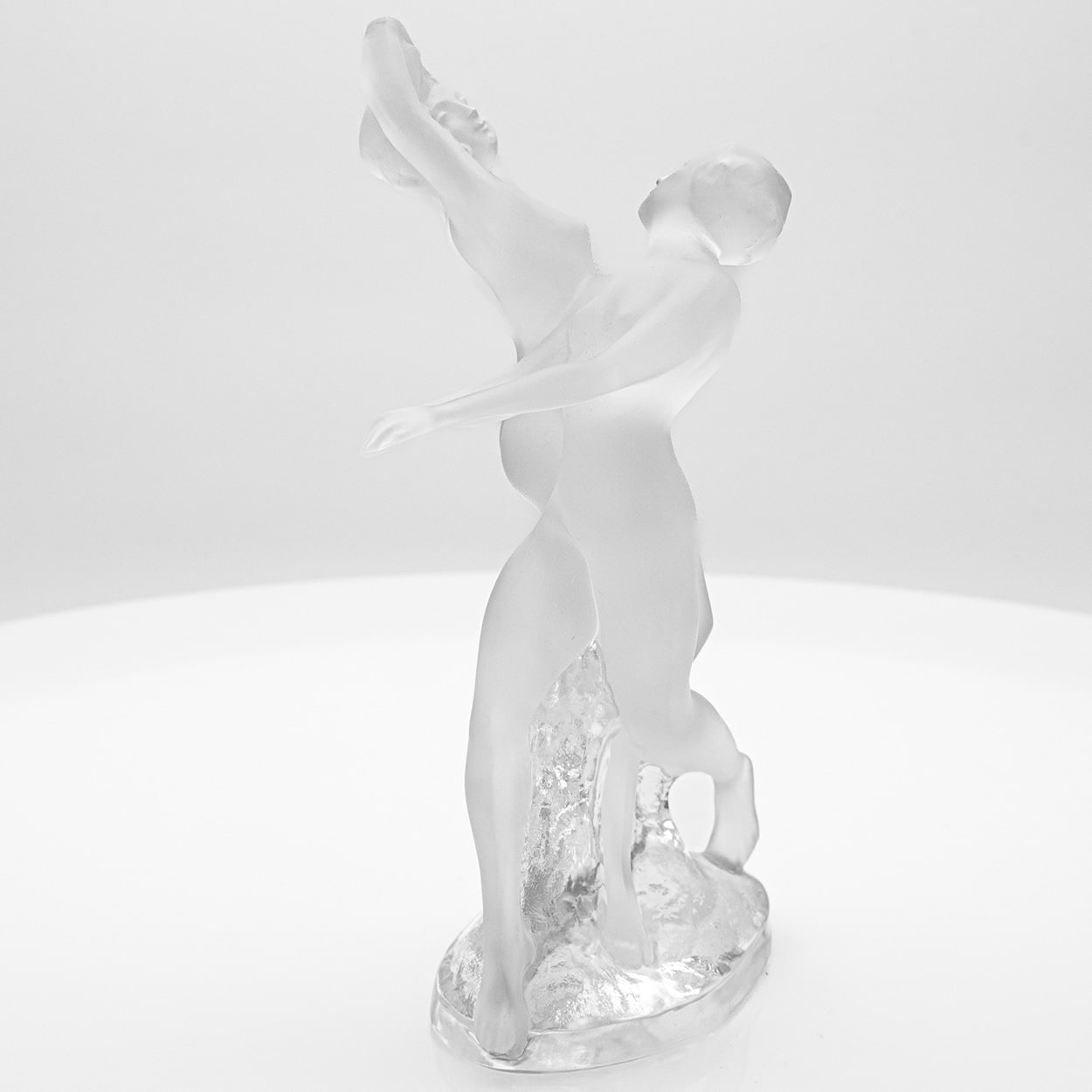 1 of the 2 Lalique Signed Dance Duo Crystal, France