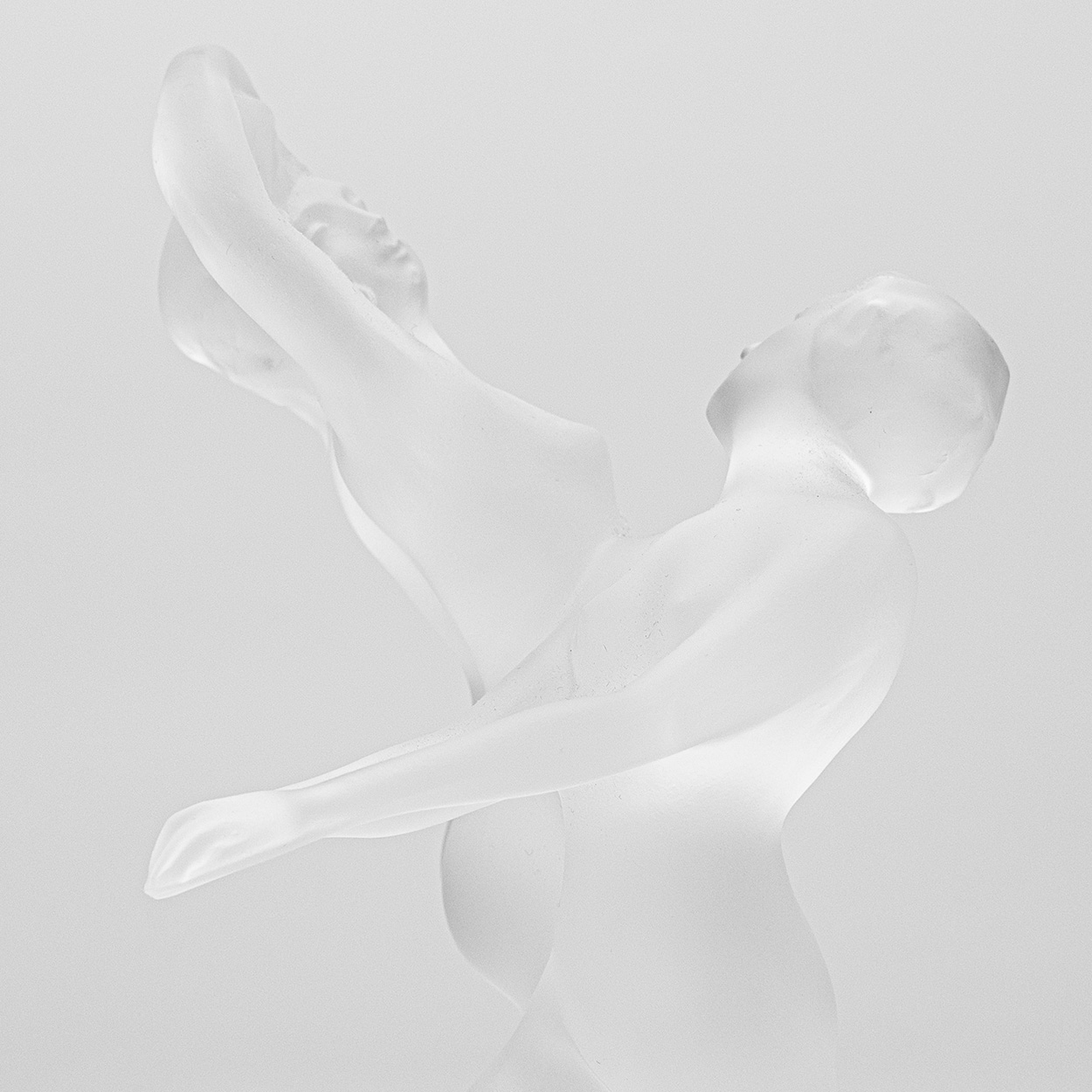 1 of the 2 Lalique Signed Dance Duo Crystal, France