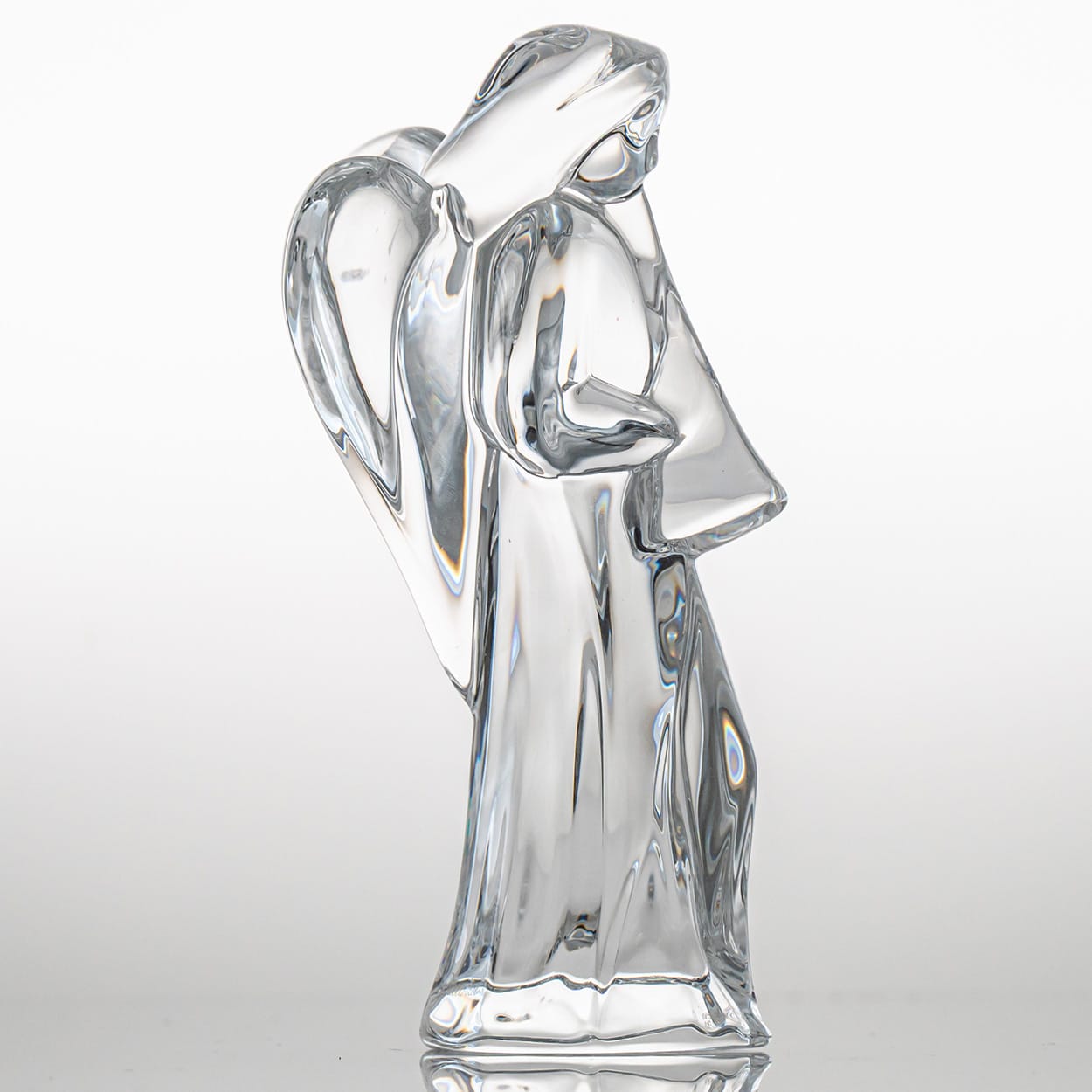Baccarat Signed Crystal Christmas Story Set of Three Angels, France