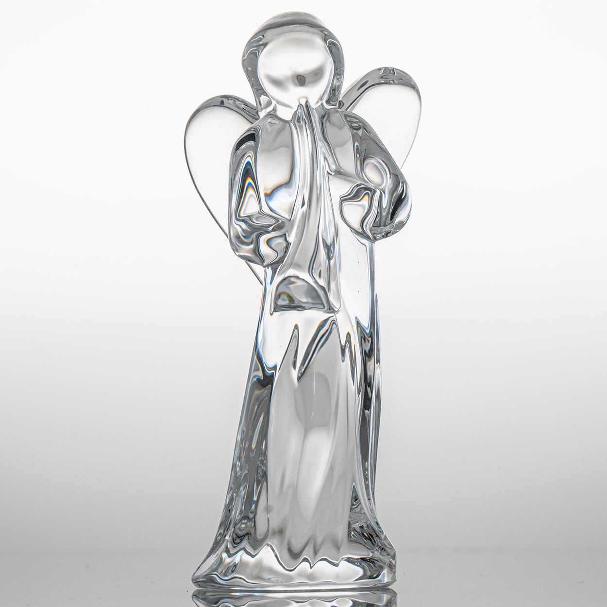 Baccarat Signed Crystal Christmas Story Set of Three Angels, France