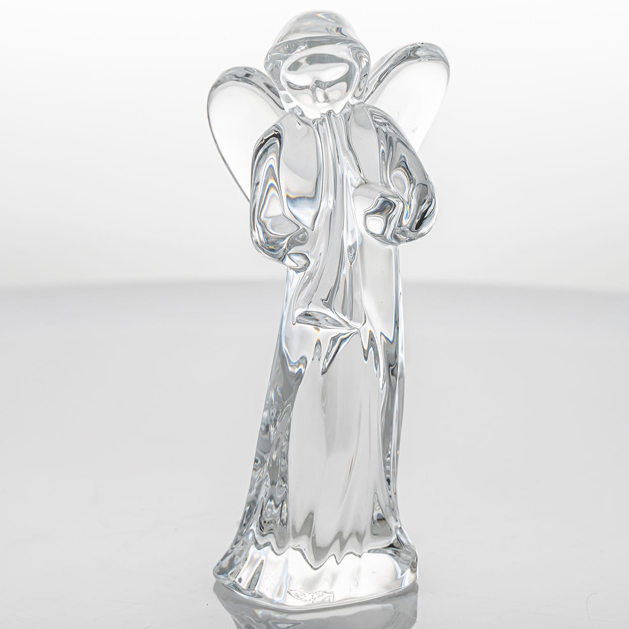 Baccarat Signed Crystal Christmas Story Set of Three Angels, France