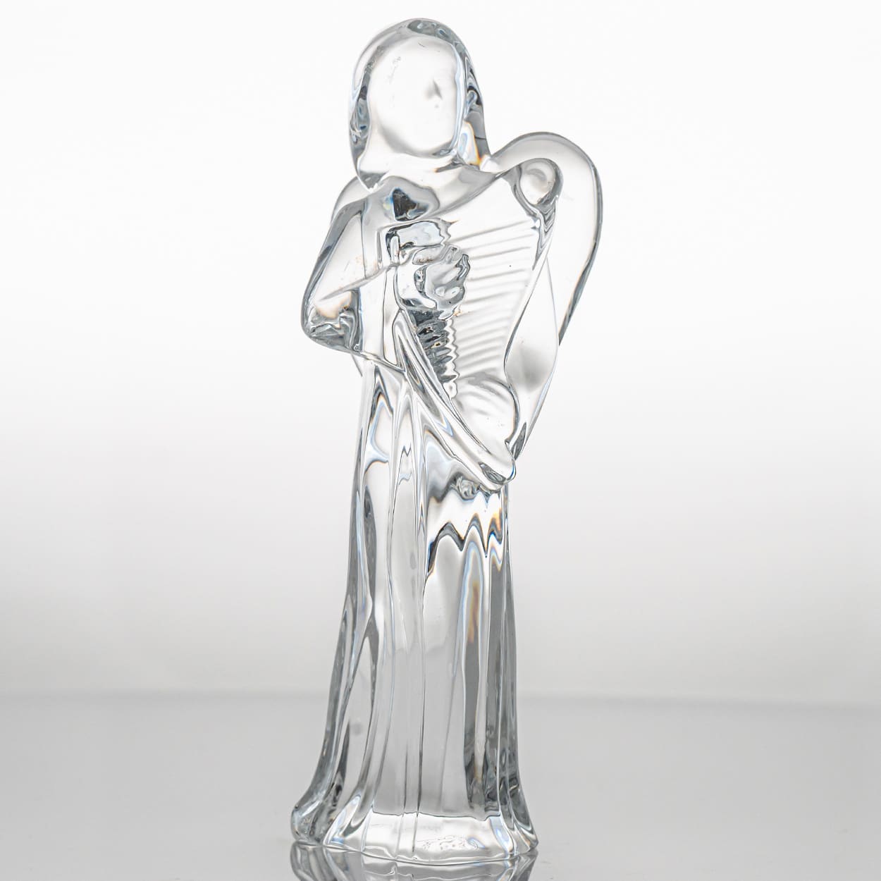 Baccarat Signed Crystal Christmas Story Set of Three Angels, France
