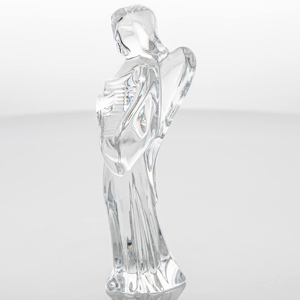 Baccarat Signed Crystal Christmas Story Set of Three Angels, France