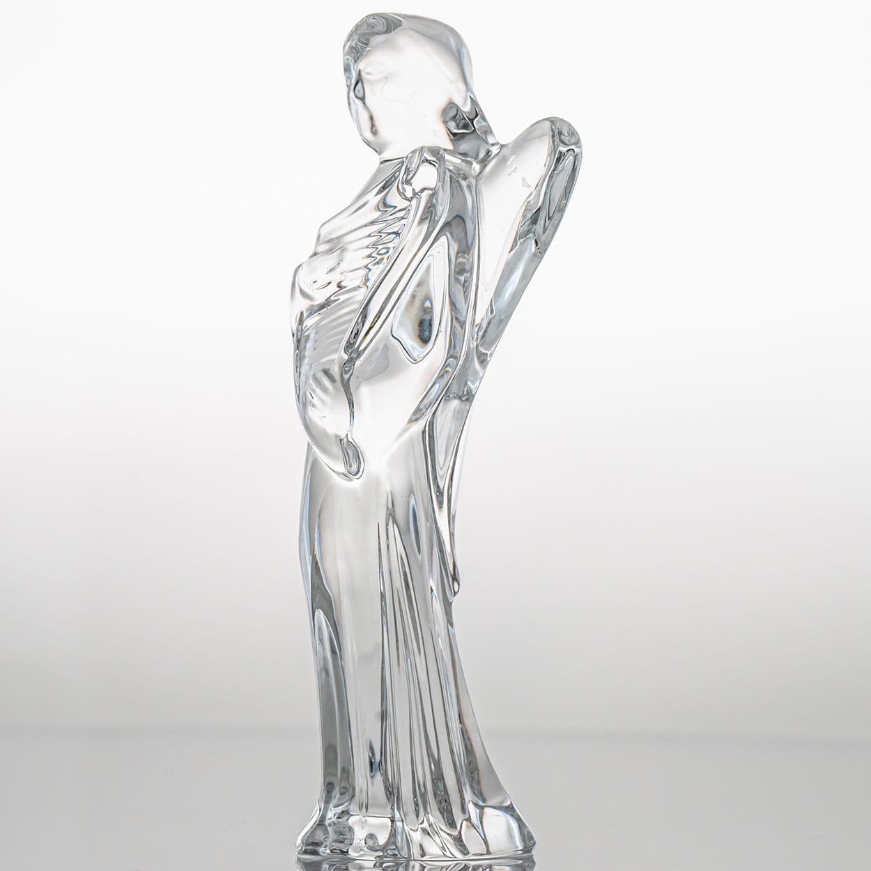 Baccarat Signed Crystal Christmas Story Set of Three Angels, France