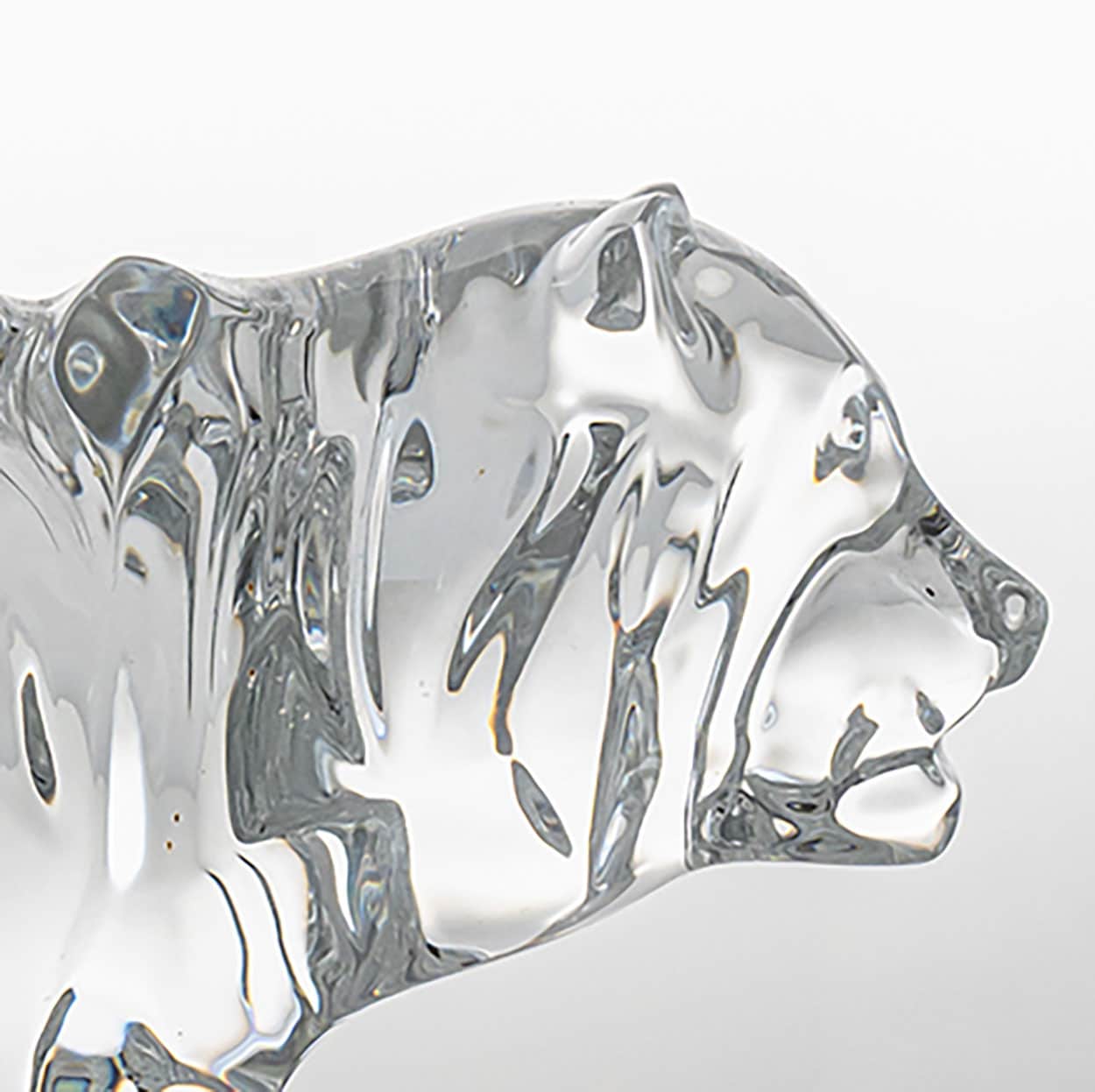 Baccarat Signed Crystal Tiger Sculpture, France