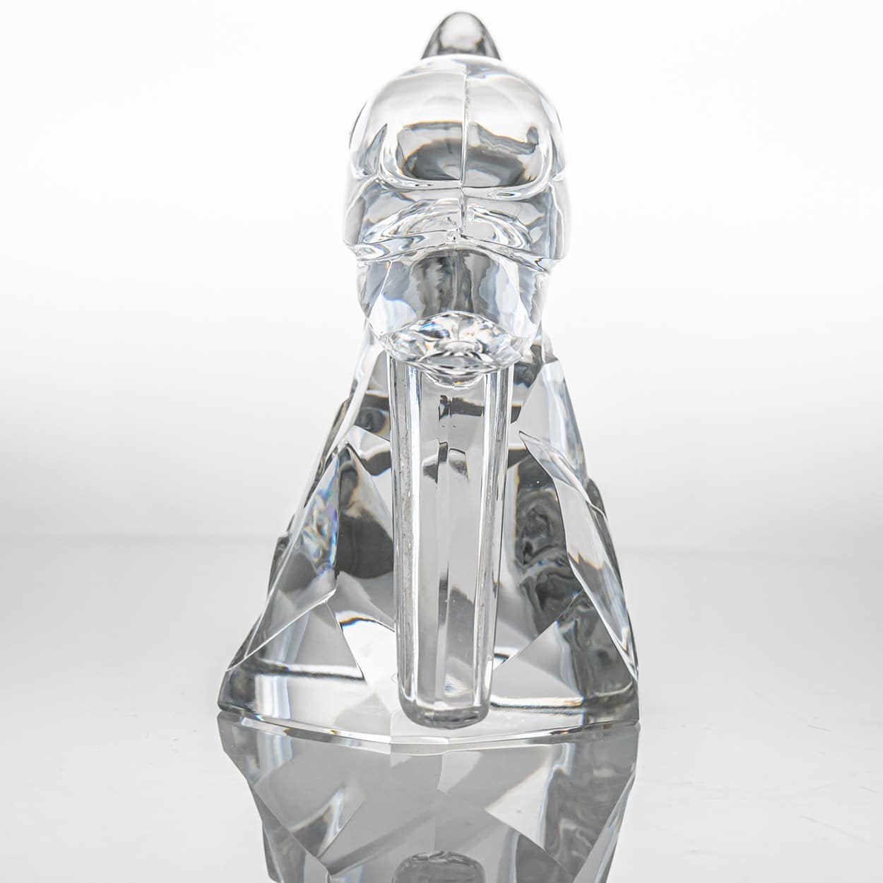 Baccarat Signed Crystal Cockatoo Okimono Sculpture, France