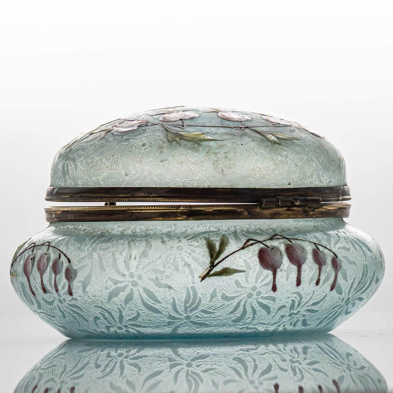 Candy Jar, Enamelled Art Glass, France
