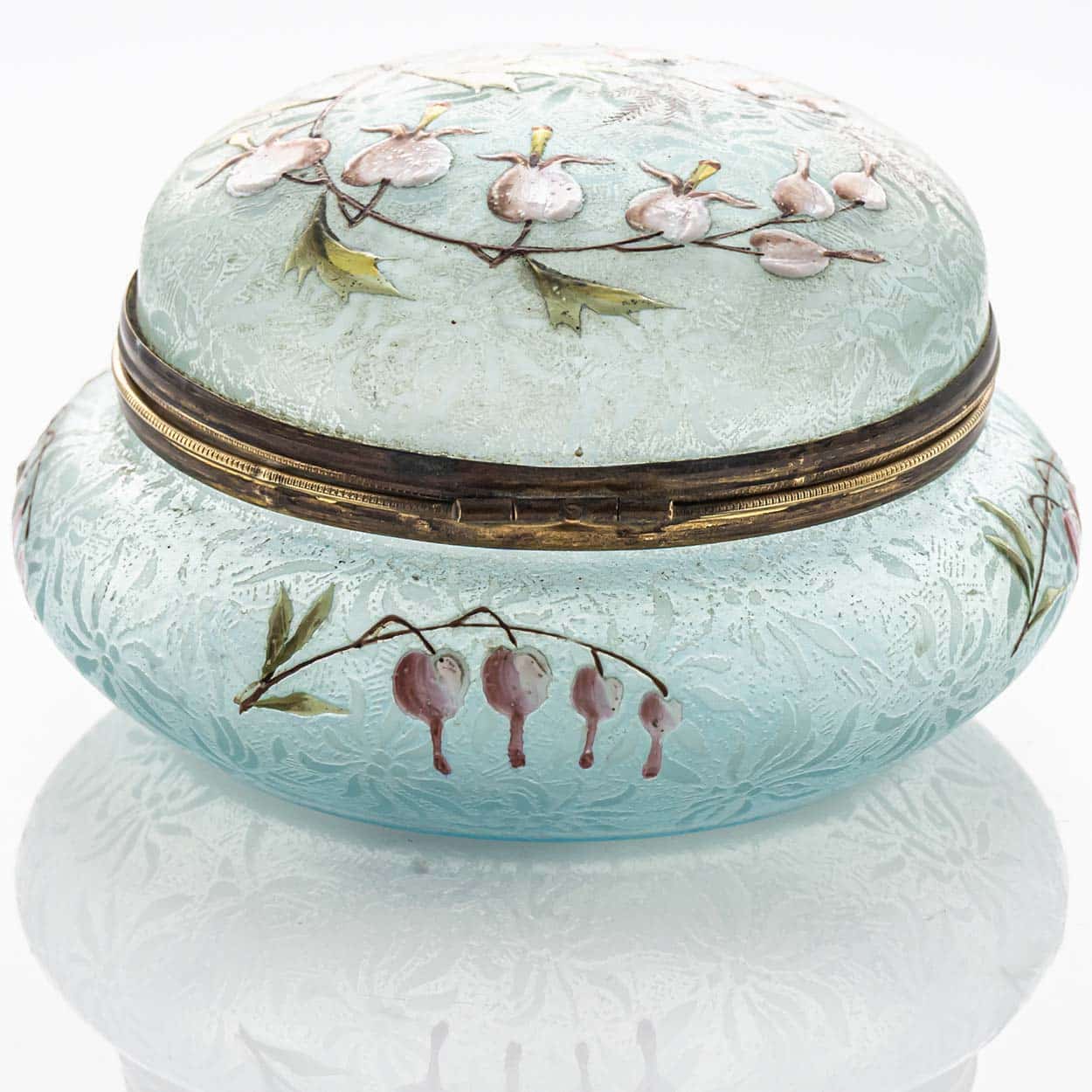 Candy Jar, Enamelled Art Glass, France