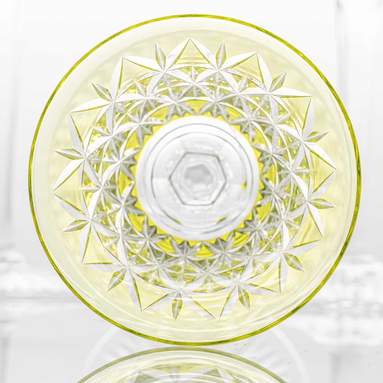 Set of 6 Multicolor Baccarat Crystal Glasses, France