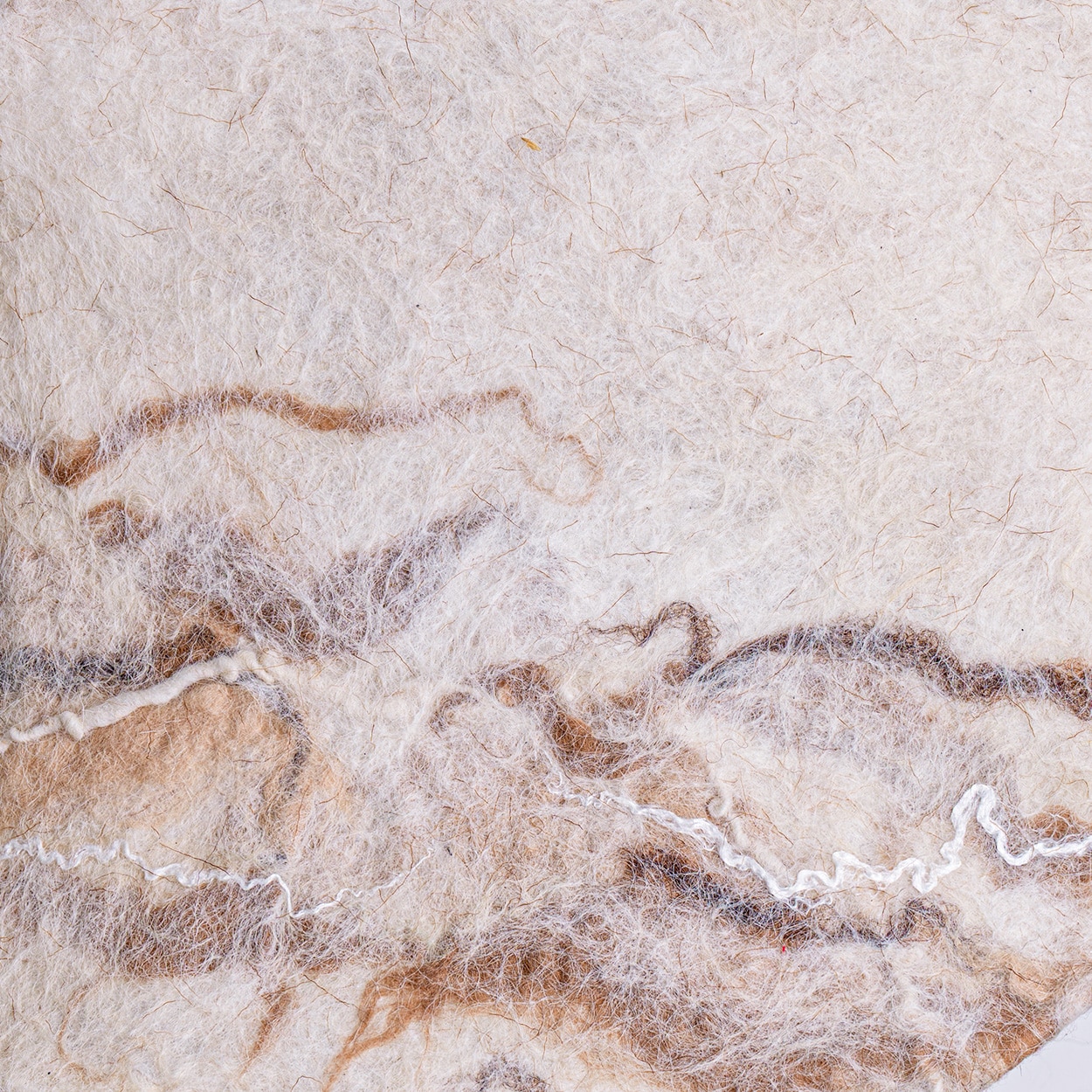 Axella Ceramic Beige Brown Lamp with Custom Shade Jette Helleroe, Denmark 1970