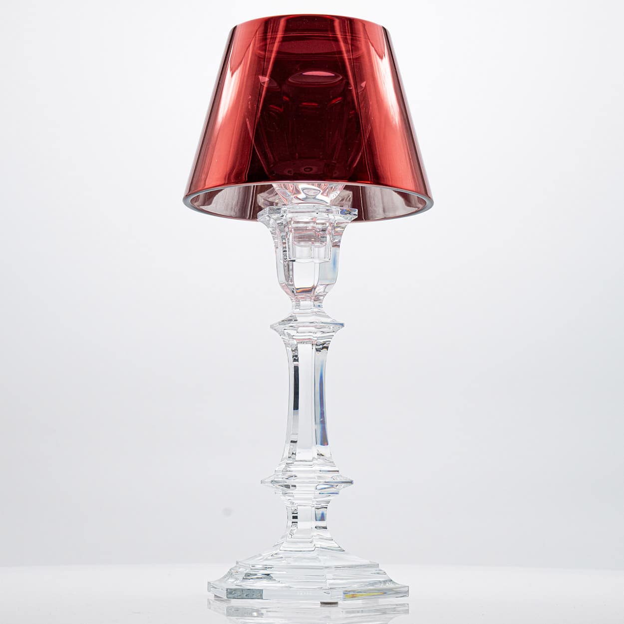 Red Baccarat Harcourt Our Fire Candle Holder by Philippe Starck, France
