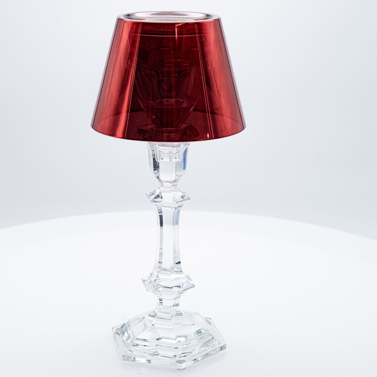 Red Baccarat Harcourt Our Fire Candle Holder by Philippe Starck, France