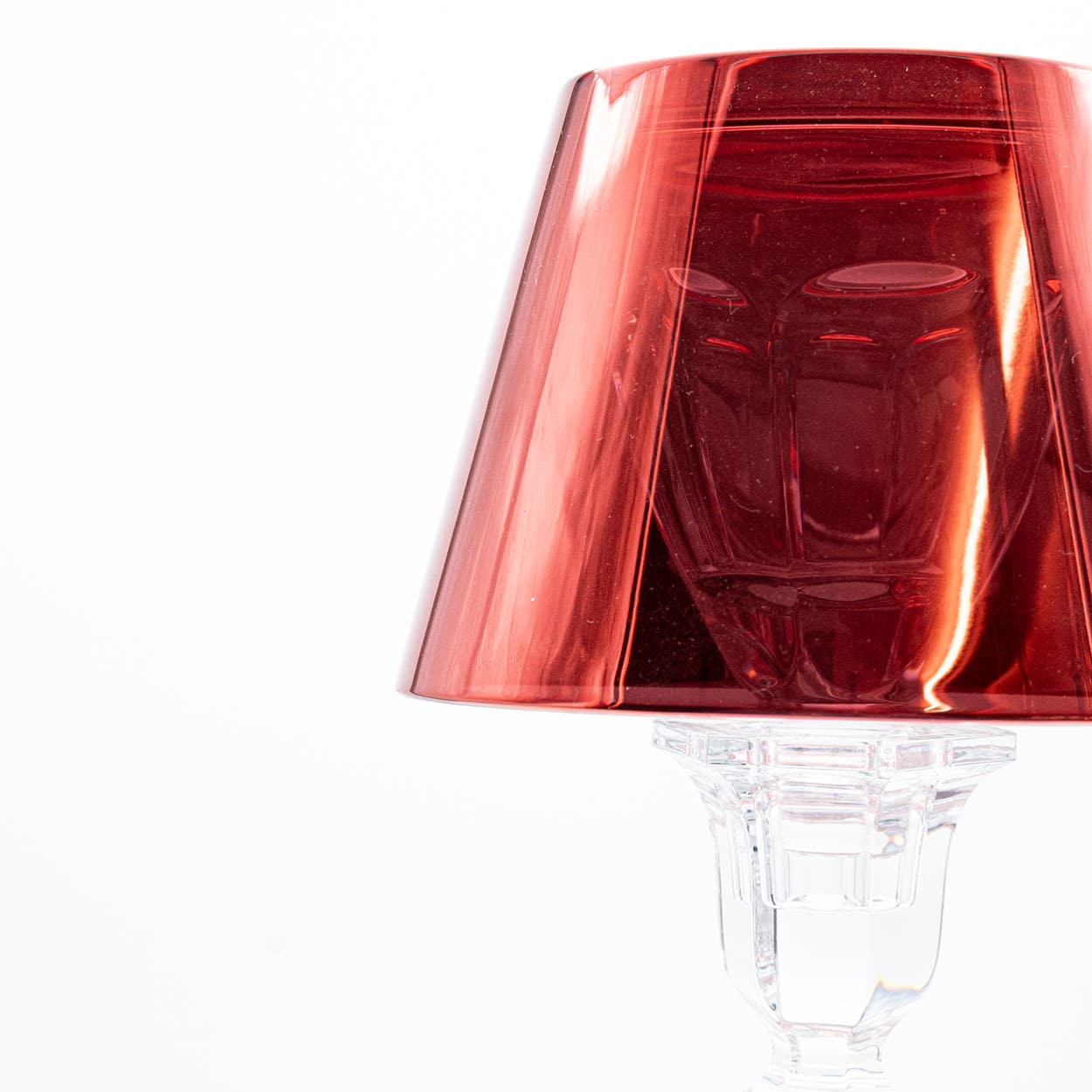 Red Baccarat Harcourt Our Fire Candle Holder by Philippe Starck, France