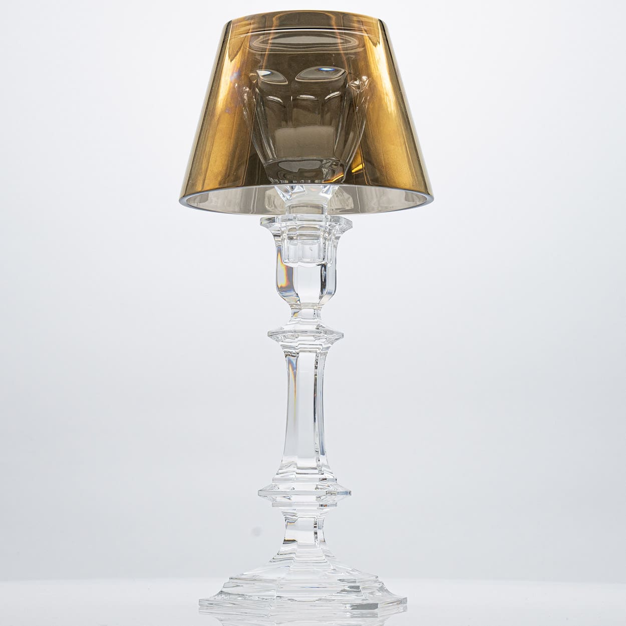 Gold Baccarat Harcourt Our Fire Candle Holder by Philippe Starck, France