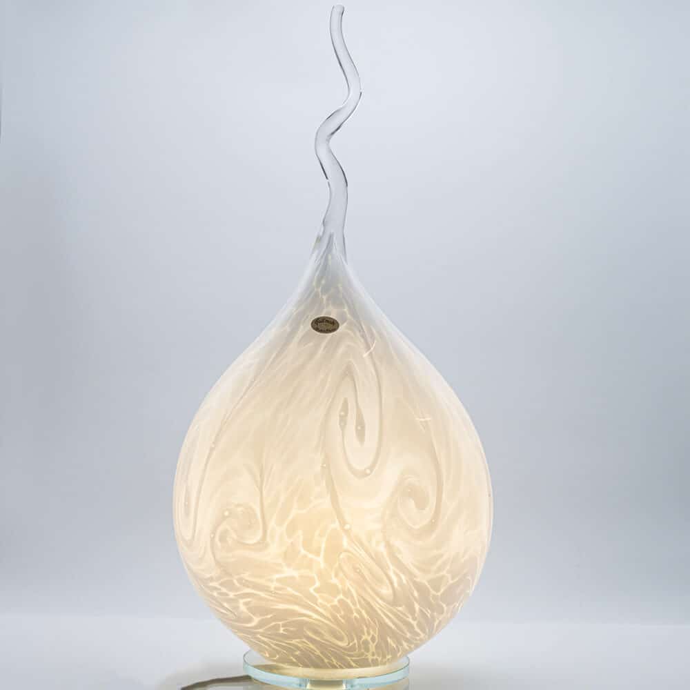 Faitmain Flame Light White Glass, France