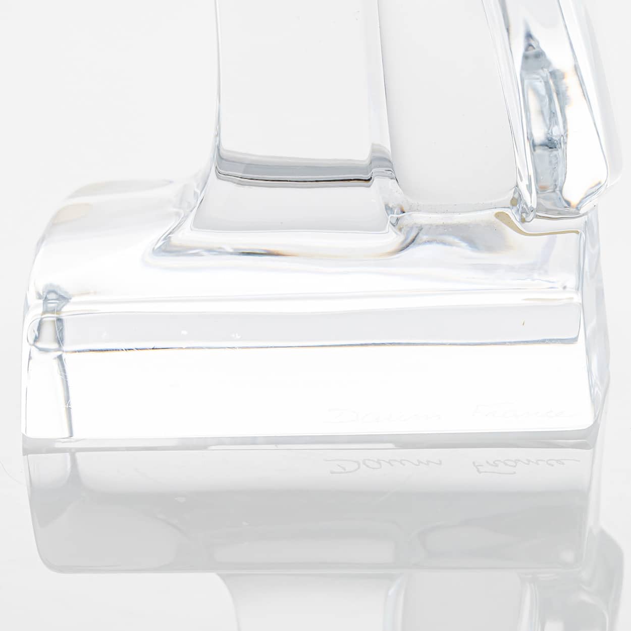 Daum Cockatoo Clear Multicolor Crystal Glass Sculpture, France