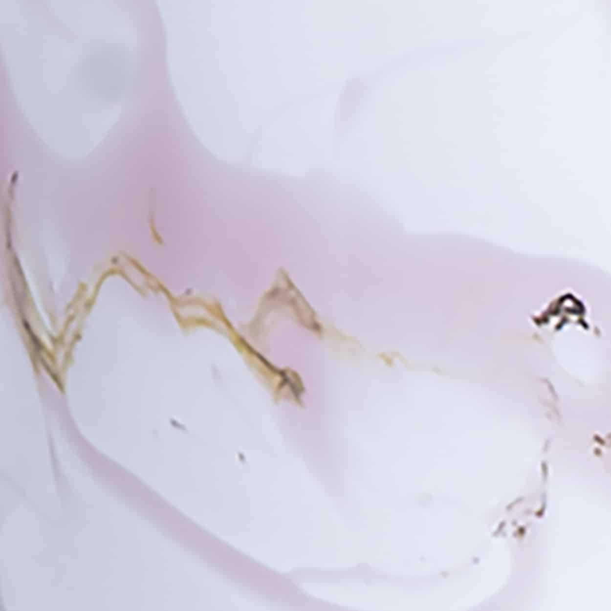 1 of the 2 Holmegaard White Pink Glass Table Lamps, Custom Made Lampshade