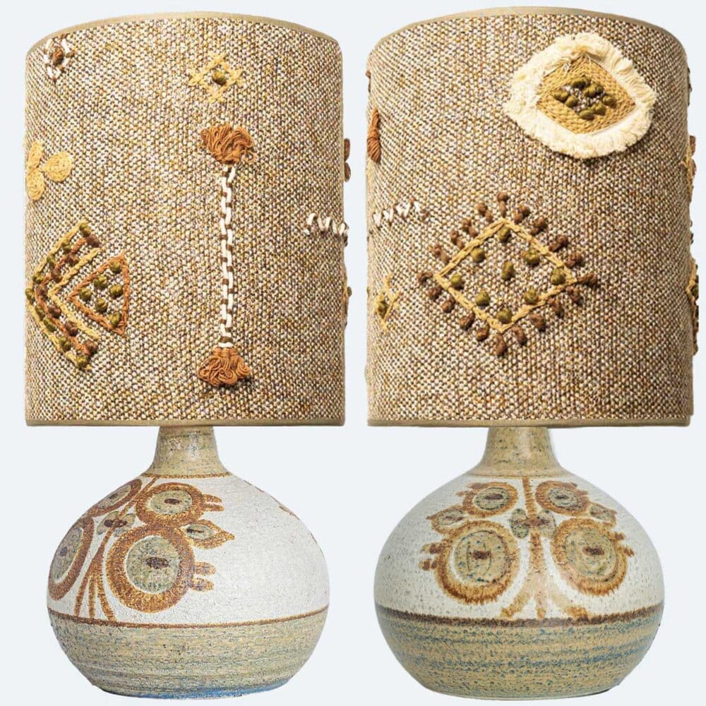 Pair of  Soholm Ceramic Table Lamps, Noomi Backhausen, Denmark 1960